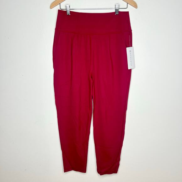 NWT Athleta Elation Pants Burgundy - Picture 2 of 5